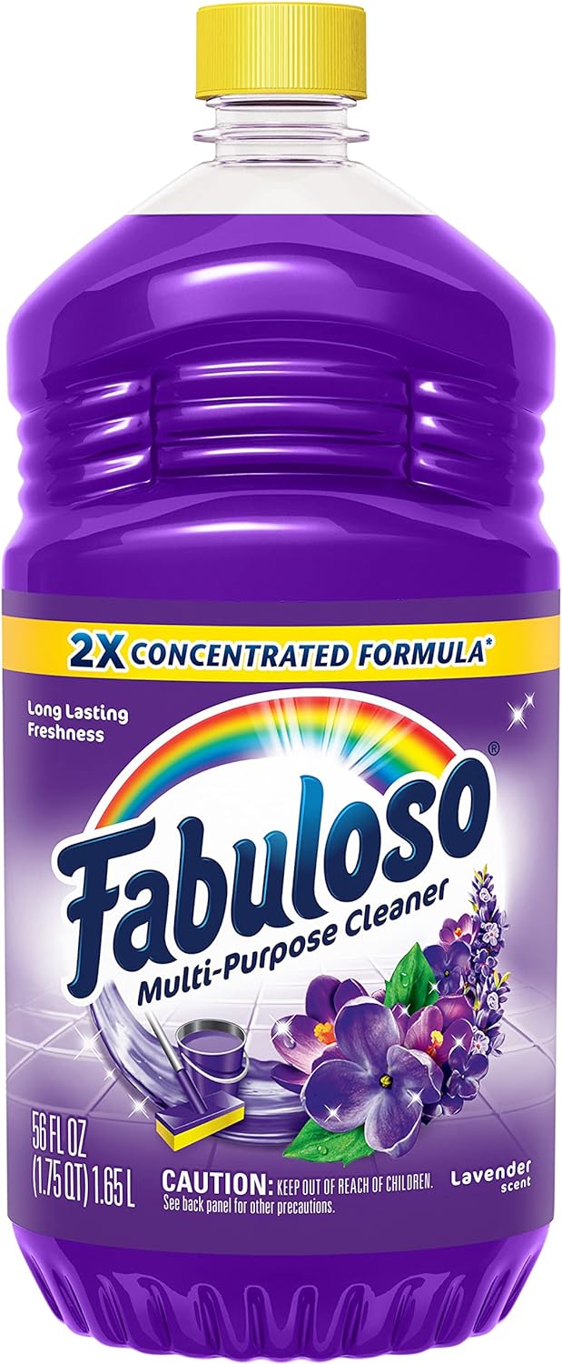 Fabuloso Multi-Purpose Cleaner, 2X Concentrated Formula, Lavender Scent, 56 oz