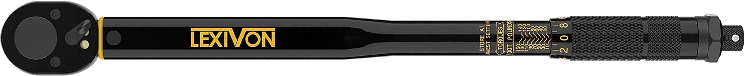 LEXIVON Torque Wrench 1/2-Inch Drive Click 10~150 Ft-Lb/13.6~203.5 Nm (LX-183) - Image 7