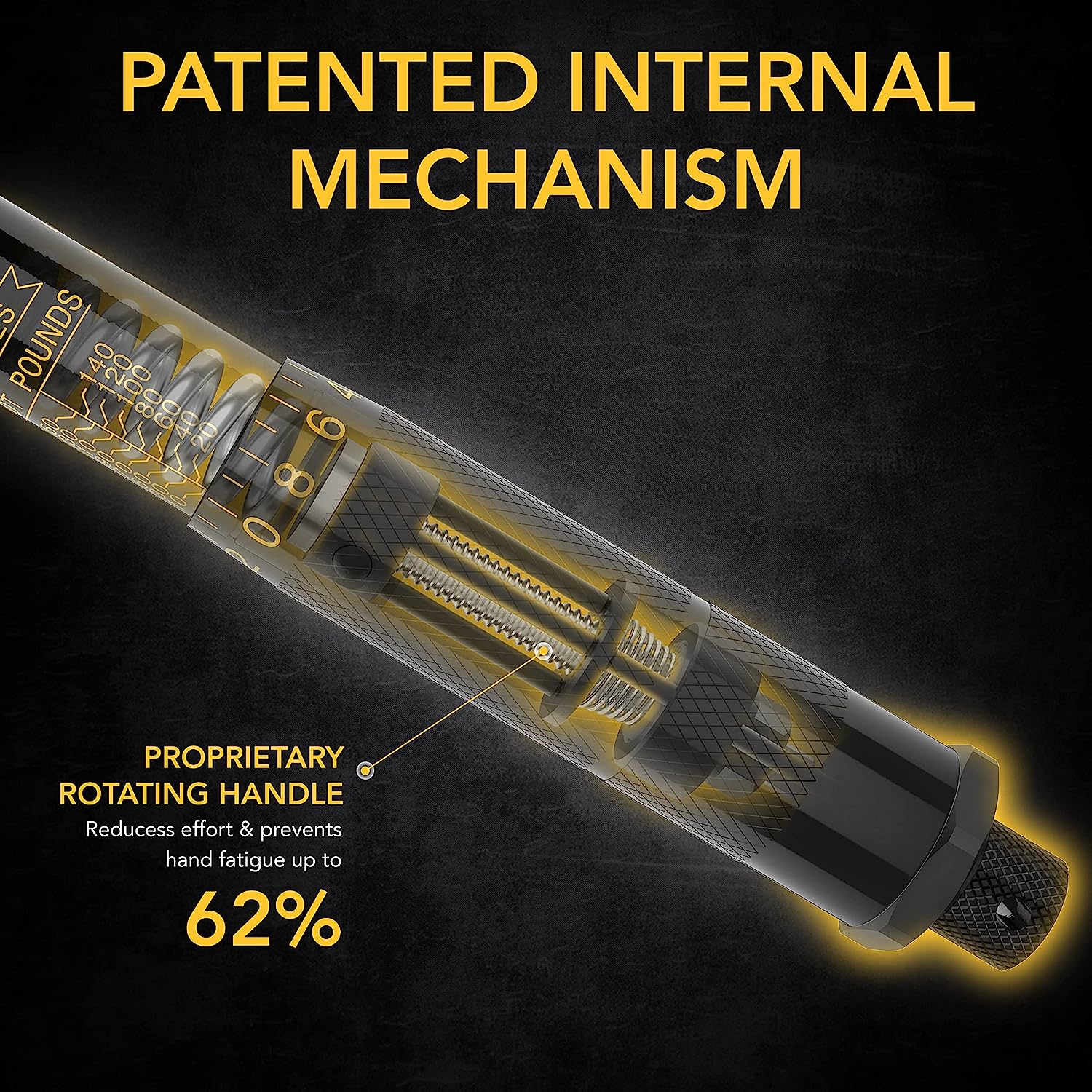 LEXIVON Torque Wrench 1/2-Inch Drive Click 10~150 Ft-Lb/13.6~203.5 Nm (LX-183) - Image 4